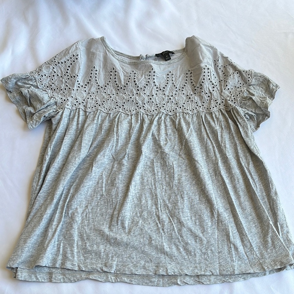 J.Crew Floral Lace Blouse